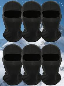 1pc/Set Unisex Solid Color Balaclava Ski Mask, Breathable Quick-Dry Sun Protection Face & Neck Cover, Suitable For Summer Outdoor Activities - Multicolor - View 7