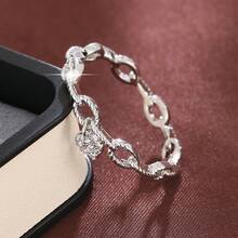 1pc Elegant Heart Shaped Pendant Ring Design With Cubic Zirconia Stones, Fashion Jewelry For Women - Multicolor - View 8