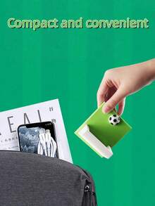 1 Stück kreative süße Handyhalterung, pandaförmiger Handyhalter, Fußballtor Design Cartoon einfache Tablet Tisch Dekoration, Freihändig für Schlafzimmer, Küche, Videoansehen - Verschiedenfarbig - Übersicht 5