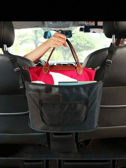 Car Seat Room Storage Net Bag Car Multifunctional Bag Pocket Storage Hanging Bag Car Interior Supplies Rhomboid