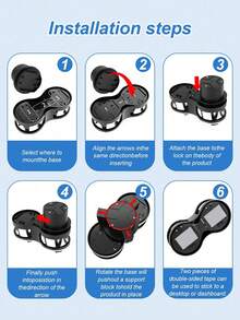 1个二合一车载杯架延长器，弹性可调节夹子，通用型，适用于轿车、卡车、SUV，可固定瓶子、马克杯、易拉罐、烟灰缸 - 雙杯架 - 查看 4