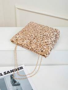 Túi xách dạ hội đính sequin dành cho nữ, túi đeo chéo đính sequin lấp lánh với dây đeo vai điều chỉnh được, túi đeo vai/đeo chéo, túi dây xích đính sequin, túi dự tiệc sang trọng, túi xách thời trang, phụ kiện, phụ kiện dạ hội, dành cho người yêu thời trang, hoàn hảo cho tiệc tùng, đám cưới, dạ hội, hàng ngày, bữa tối/tiệc chiêu đãi, quà cưới lý tưởng, quà tặng tiệc tùng, quà sinh nhật, quà tặng ngày Valentine. - Nhiều màu - Xem 9