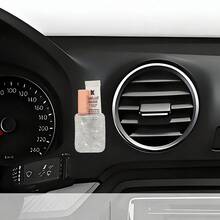 1 Set Car Vertical Lipstick Holder, Sparkling Thermal Lipstick Rack With Rhinestones, Car Interior Accessories Fit For Most Vehicles - A - View 2