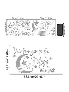 1 miếng dán tường Eid Mubarak, hình trăng vàng bạc đen kiểu Ả Rập, trang trí nhà cửa Ramadan, quà tặng Eid, đồ trang trí Eid, đồ dùng tiệc Ramadan Hồi giáo - Nhiều màu - Xem 7