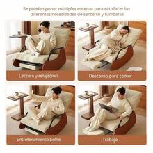 Silla Mecedora Sillón Doméstico Individual Ajustable - Negro - Ver 6