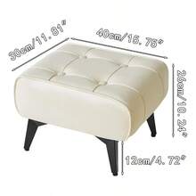 Puf para sofá tipo sillón - Negro - Ver 10