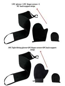 1/2/3 Pcs Reusable Body & Face Tanning Gloves, Double-Sided Lotion Applicator, Washable Back Scrubber Gloves, Super Soft No Streak - Random Lanyard Style - Multicolor - View 9