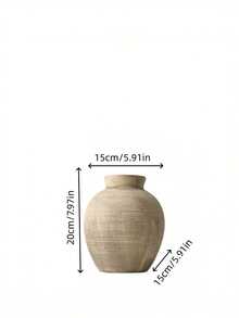 1 Stück Vintage rustikale Keramikvase, geeignet für japanischen Stil Unterkunft, Bauernhaus Interieur Blumendekoration, elegante Vase für den Eingangsbereich, Heimdekoration, Raumdekoration, Glasvase - Mehrfarbig 4 - Übersicht 17