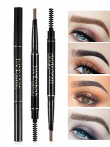 1PC Double-Headed Eyebrow Pencil, Waterproof, Sweat-Proof, Long-Lasting And Non-Fading, One-Line Eyebrow Brush With Eyebrow Cover - A - View 7