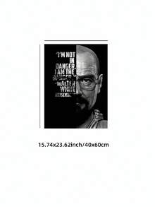 1件 無框電視影集海報 Walter White 肖像藝術帆布印刷牆飾，適用房間、宿舍必需品、派對裝飾、牆面印刷品、大學宿舍必需品、居家裝飾、電視影迷紀念品、電影之夜裝飾 - 海報 - 查看 12