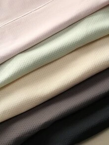 Bộ 5 quần lót bikini nữ màu trơn, cạp trung, chất liệu lưới polyester, thoải mái, thoáng khí, kiểu dáng tối giản, co giãn, phù hợp cho thể thao, tập thể dục, sinh hoạt hàng ngày, bộ đồ lót. - Nhiều màu - Xem 7