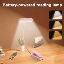 Yogle Đèn đọc sách sạc lại được kèm cáp sạc Type-C, đèn kẹp đọc sách [3 màu & 10 mức độ sáng], đèn ngủ kẹp cổ ngỗng mini linh hoạt, thích hợp cho trẻ em. - Nhiều màu - Xem 18