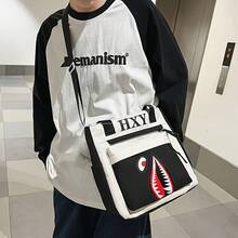 Fashionable Men's Shoulder Bag, Messenger Bag, Crossbody Bag, Handbag, Large Capacity Storage Bag, Scratch And Wear-Resistant Material, Suitable For Shopping, Dating, Outing, Work Commute, Elegant Minimalist Casual Cool Men's Shoulder Bag - Multicolor - View 3