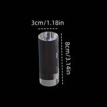 1pc Transparent Acrylic Round Display Stand Perfume Display Rack Modern Display Box Jewelry Cosmetics Bedroom Home Decor Storage Display Rack Mini Doll Display Easy To Clean Space-Saving - Multicolor - View 13
