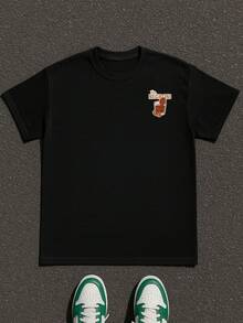 Camisetas vintage para hombre, tops de verano - Negro - Ver 2