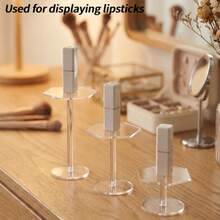 Soporte de exhibición de acrílico, adecuado para figuras, cosméticos - Estante de exhibición de escritorio resistente y compacto, aplicable para decoraciones, colecciones, exhibición de mercado, diseñado especialmente para la exhibición de figuras - transparente - Ver 4