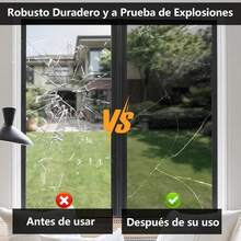 pelicula para cubrir ventana,Pelicula Ventanas Sol 50*200cm,Iene Con 3 Herramientas de Instalación,Vidrio Protector Solar Privacidad Espejo Una Dirección Anti 99% UV,Para Sala Cocina Oficina Hogar - Negro 1 pieza - Ver 6