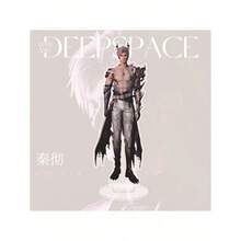 动漫奇幻角色亚克力立牌套装 - 英俊男性角色桌面摆件，透明亚克力立式展示架，适用于家庭办公桌，可爱动漫周边礼物，可收藏的桌面摆件及减压装饰品 - 彩色 - 查看 10