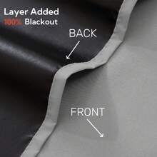 2片装99%紫外线阻隔遮光窗帘 - 隔热保温，带金属环，未漂白梭织面料，卧室艺术主题，涂层遮光隔热，降噪 - 适用于卧室、农舍和学校，有助于深度睡眠，100克/平方米 - 2pcs - 查看 8