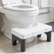 Taburete escalonado para inodoro antideslizante que proporciona estabilidad - Blanco - Ver 1