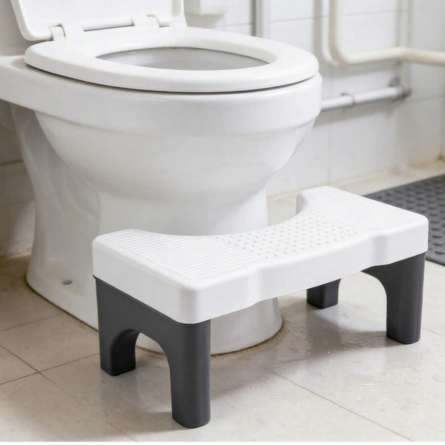Taburete escalonado para inodoro antideslizante que proporciona estabilidad - Blanco - Ver 1