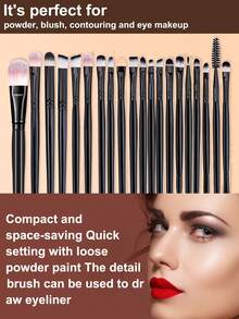 47PCS Makeup Tools Set Including:20PCS Makeup Brush Set+1pc Multi-Functional Zipper Toiletry And Cosmetic Bag Waterproof+1pc Hairband+2PCS Hand Bowl Strap+1pc Makeup Brush Cleaning Tools+1pc Eyelash Curler+3PCS Circular Powder Puffs+6PCS Makeup Sponges+3PCS Mini Makeup Sponges+6PCS Triangle Powder Puffs+3PCS Mini Air Cushion Powder Puffs,All-In-One & Beginner-Friendly | Travel-Ready & Gift-Ready | Perfect For Newbies/Her - Multicolor - View 2