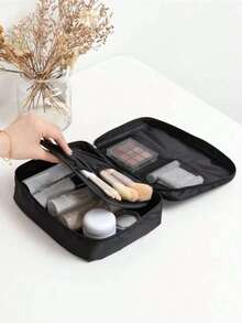 2pcs/Set Large Capacity Makeup Bag, Cosmetic Organizer Pouch, Travel Essential Toiletry Bag For Women And Men - Multicolor - View 5