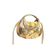 Dancing Engine Purses And Handbag Luxury Designer Shoulder Bags Handmade Bag Crossbody Bag Handmade Woven Handbag - Gold - View 5