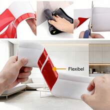 78.74inch/2m Self-Adhesive Flexible Base, Vinyl Wall Sticker, Baseboard, Self-Adhesive Flexible Decorative Strip, Easy Installation, Modern Home Decor - Multicolor - View 5