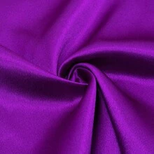 Spring Summer Long Dress Waist-Cinching High-Waist Elegant Commuting Solid Color Asymmetrical Shoulder Elegant Evening Dress - Purple - View 3