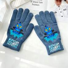 Popular Witch Hunter Printed Fingerless Knit Gloves For Men & Women, Autumn/Winter - Multicolor - View 11