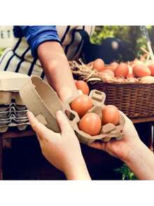 3pcs Heart-Shaped Egg Cartons, Pulp Egg Trays, Kitchen Farm Easter Holiday Gift Basket, Holiday Gift Box (Rope Not Included) - Nhiều màu - Xem 6
