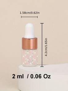 Butterfly Pattern Glass Essential Oil Dropper Bottle, Leak-Proof Empty Bottle, Perfume Sub-Bottling Bottle, Travel Container, Serum Bottle, For Essential Oils, Cosmetics, Perfumes And Other Liquids - A Travel Essential. - Multicolor - View 5