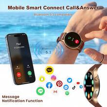 Unisex Smartwatch With Colour Display, Featuring 24/7 Heart Rate Monitoring, Blood Oxygen Saturation Tracking, Blood Pressure Measurement, Sleep And Stress Health Monitoring, Blood And Body Composition Analysis, And Multiple Exercise Modes. - màu nâu - Xem 3
