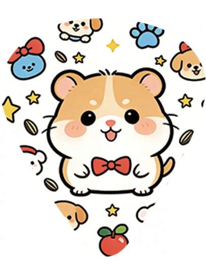 Cute Animal Cartoon Guitar Picks Series, Matte Non-Slip Guitar Picks With Colorful Printed Patterns, Suitable For Beginners, Multiple Options Available