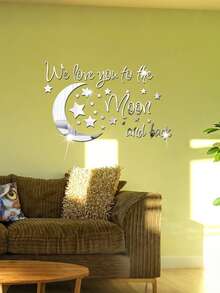 1 miếng dán tường Eid Mubarak, hình trăng vàng bạc đen kiểu Ả Rập, trang trí nhà cửa Ramadan, quà tặng Eid, đồ trang trí Eid, đồ dùng tiệc Ramadan Hồi giáo - Nhiều màu - Xem 4