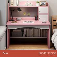 Mesa de estudio auxiliar para PC de casa - Roble - Ver 3