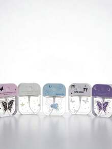 1pc 30ML Travel Refillable Spray Bottle, Butterfly & Kitten Print Mist Sprayer, Portable Carry-On Spray Dispenser - Multicolor - View 3