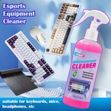 H4Cacle 电子竞技器材清洁剂，电脑键盘鼠标清洁剂，电子产品清洁喷雾，多功能笔记本电脑键盘屏幕手机屏幕摄像头清洁喷雾 - H106 - 查看 10