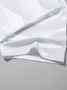 Men's Quick-Dry Breathable Geometric Texture Sports T-Shirt - White - View 5