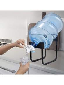 Space-Saving Black Bucket Dispenser With Faucet, Detachable Portable Water Dispenser Suitable For Home, Camping, Travel And Dorm, Anti-Tipping Design, PP Material, Multi-Purpose Use For Kitchen, Office And Picnic - Black - View 3