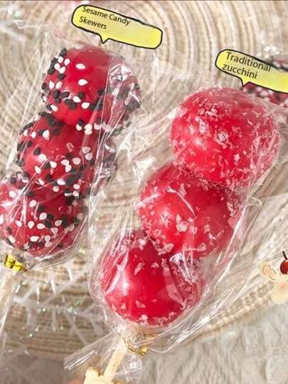 1pc Random Lifelike Candy Apple Squeeze Toy, Creative Stress Relief Toy, Perfect Gift For Holidays, Birthdays, Christmas, Parties