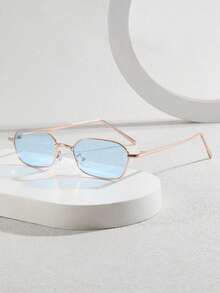 Men's New Fashionable Versatile Retro Metal Glasses - Dark Grey - View 4