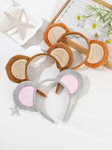 1 chiếc băng đô hình thú nhồi bông dành cho nữ giới trưởng thành, băng đô tai khỉ màu nâu, phụ kiện tai khỉ ngộ nghĩnh cho người lớn, thích hợp cho trang phục khỉ, thích hợp cho lễ Phục sinh. - Nhiều màu - Xem 2