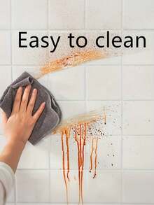 自粘透明保护膜，厨房防油防水可移除墙纸，适用于墙面和橱柜保护，耐热贴纸，透明瓷砖墙贴 - 彩色 - 查看 4