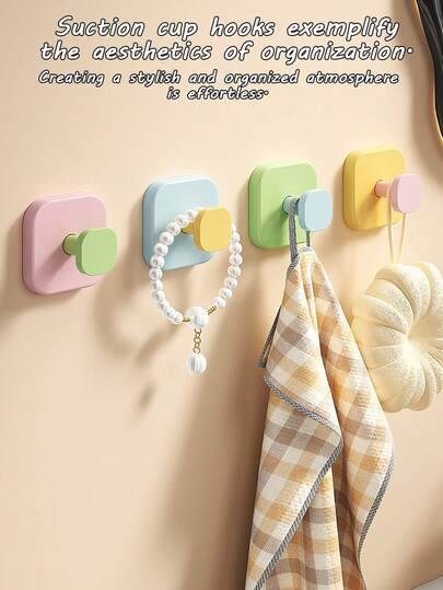 Wytrzymałe, samoprzylepne haki ścienne – montaż bez wiertarki, ręczniki, szlafroki, klucze – nowoczesne, wielofunkcyjne haki do łazienki, kuchni i sypialni – łatwe usuwanie, samoprzylepna podkładka (bez śrub) – haki na ubrania, haki na przybory kuchenne, haki na szlafroki