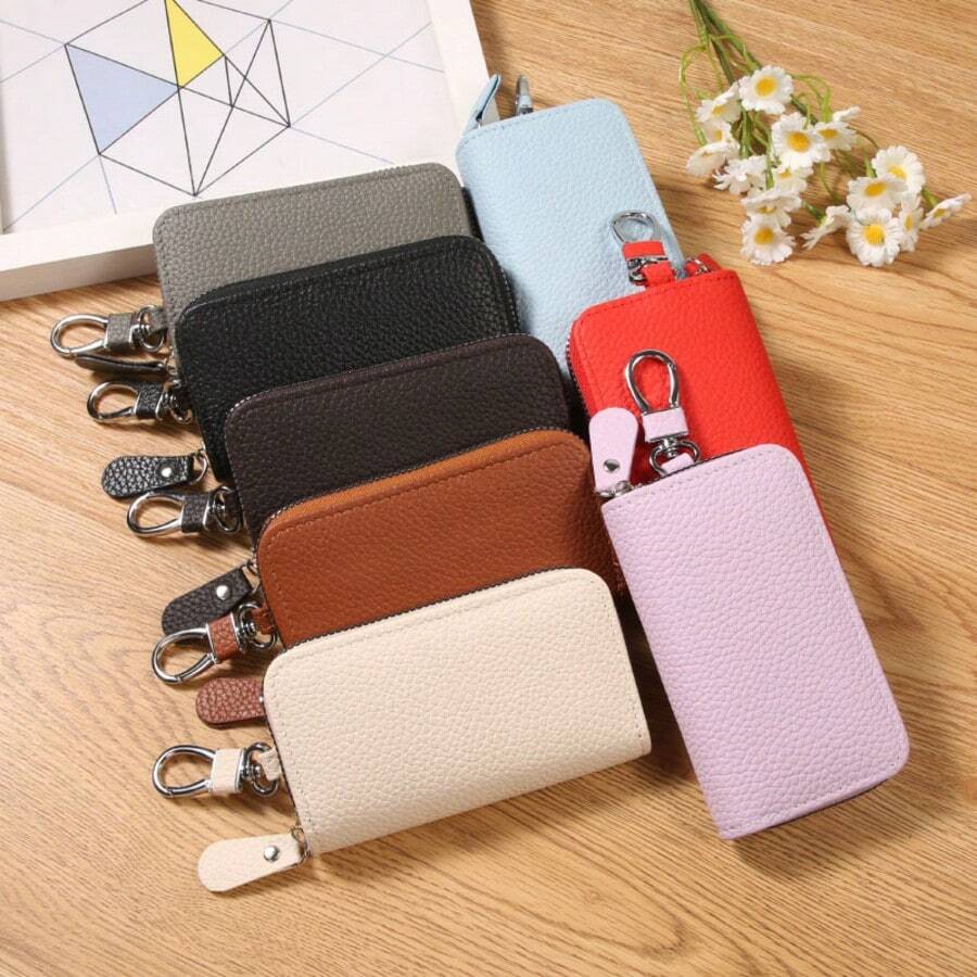 Bestselling Unisex Key Holder For Women Mini Wallet Small Wallet For Men - Multicolor - View 1