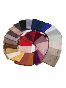 1pc Printed Elastic Headscarf Hat - A Versatile Fashion Accessory For Women Suitable For Daily Style, Home, And Outdoor Outfits, Made Of Soft Fabric, Scarf, With A Stretchable Design - Multicolor - View 11