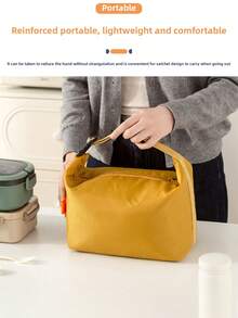1个便当袋，饺子保温袋，便当袋，上班族便当袋，手提饭袋，防水便当袋 - 彩色 - 查看 5