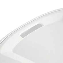 Space Saving Ultra Wheeled Hamper, Modern Design White Laundry Basket With Wheels For Easy Transport And Organization, Home Decor Must-Have - White - View 8